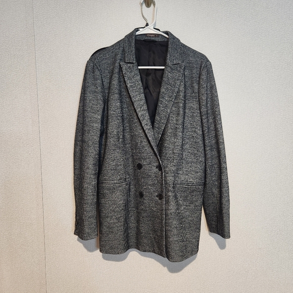 J. Mclaughlin Warrington Jacket Double Breasted Wool Blend Blazer Size 10 - Picture 2 of 11